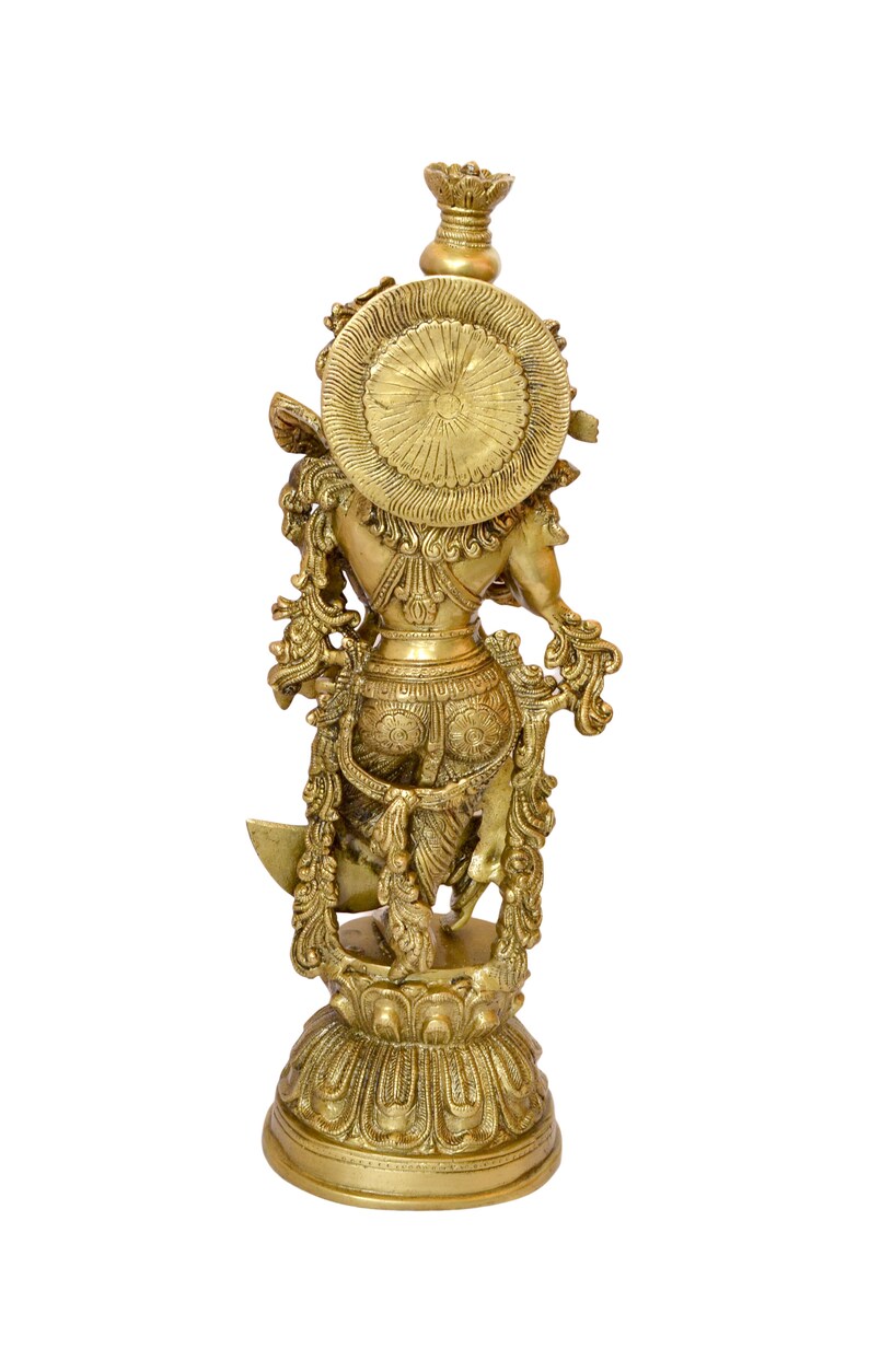 Brass Radha Krishna Statue Krishna Statue for Home Decor Etsy