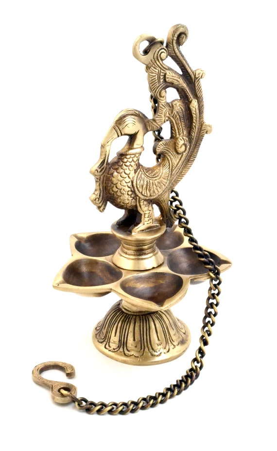 Hanging cheap peacock lamp