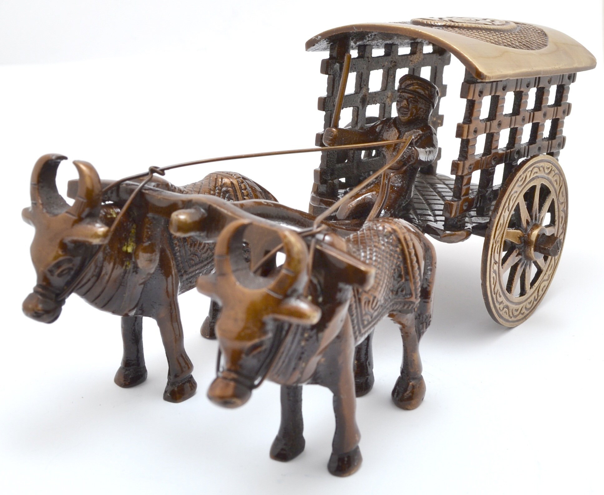 Brass Village Bullock Cart Decor Showpiece Home Decor Items Etsy