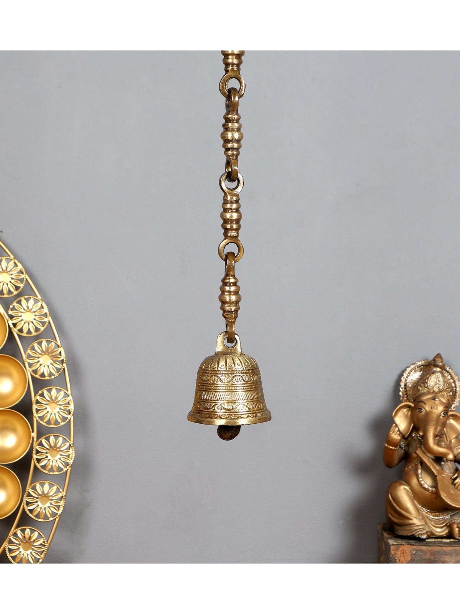 Buy Brass Temple Hanging Bell, Brass Bells for Temple, Indian Home