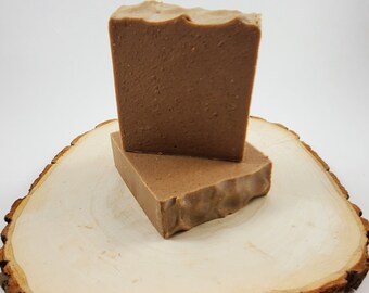 Set of 2 Oat My! Handcrafted Natural Soap + FREE Soap Rest | Exfoliating | Goat&#39;s Milk | Sensitive Skin | Moisturizing | Gift Idea