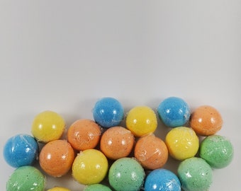 Handmade Fizzy Bath Bombs | Colorful Bath Treats, Set of 10