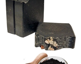 Charcoal Coconut Milk Soap | 2 pk Natural Soap + FREE Soap Rest | Complexion Soap | Gift Idea