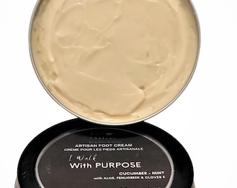 Herb Infused Foot Cream | Cracked Heel Repair, Cucumber Mint