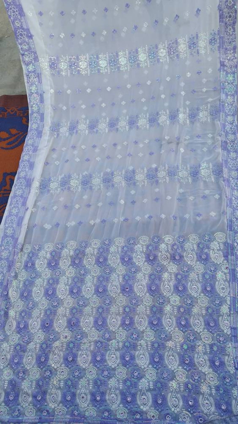 Pure georgett saree-sari for Party wear