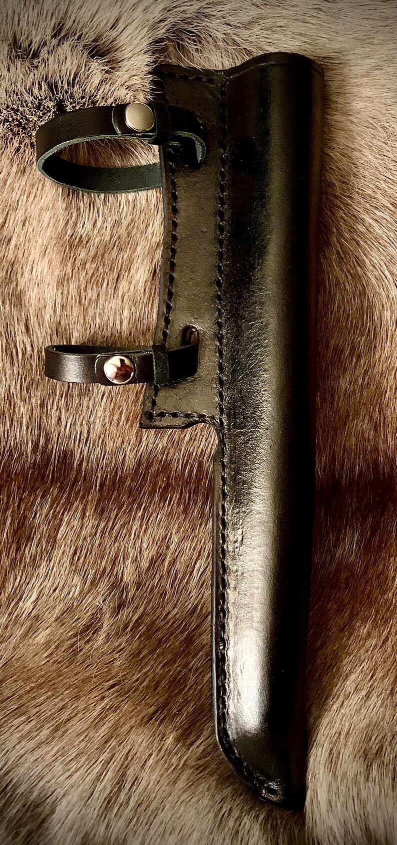 HEMA Rondel Sheath Ready to Ship BLACK W/snaps Etsy