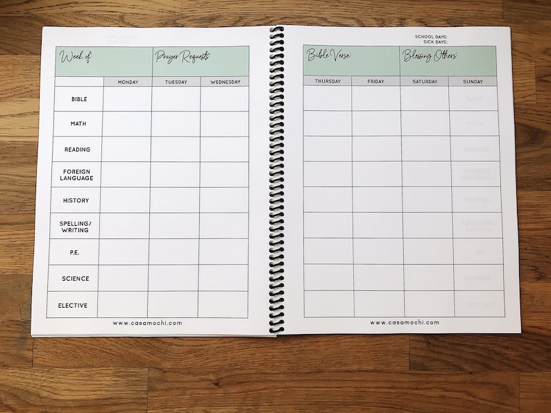 Christian Homeschool Planner Printable instant Download - Etsy