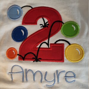 Bouncy ball themed birthday T-shirt for kids
