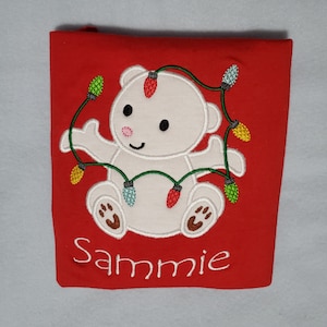 Polar bear Christmas t-shirt, Gift for boys and girls,