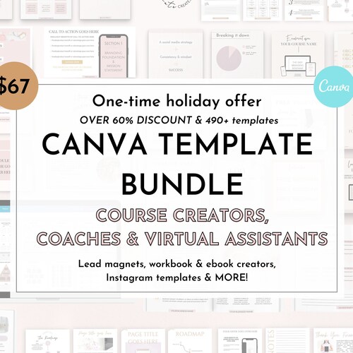 Ebook Template Workbook Template Canva Template Course Etsy