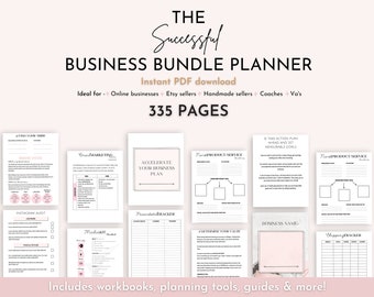 Small Business Planner, Productivity, online business planner, business bundle planner, blog planner, social media planner, etsy shop plan