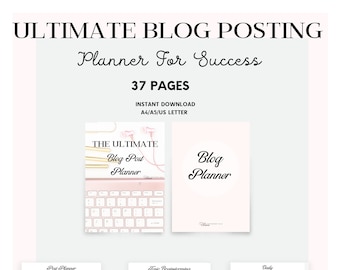 Printable Blog Workbook, Blog Planner, Blog Post Planner, Business Planner, Blog Organizer, Printable Planner , Blogger Planner, Media kit