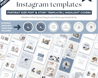 E-commerce Instagram templates, Product seller templates, Product post templates, E-commerce social media, Instagram portrait templates