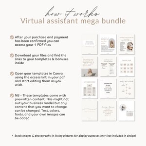 Virtual Assistant Mega Bundle, Instagram Post Templates (Digital Download) image 10