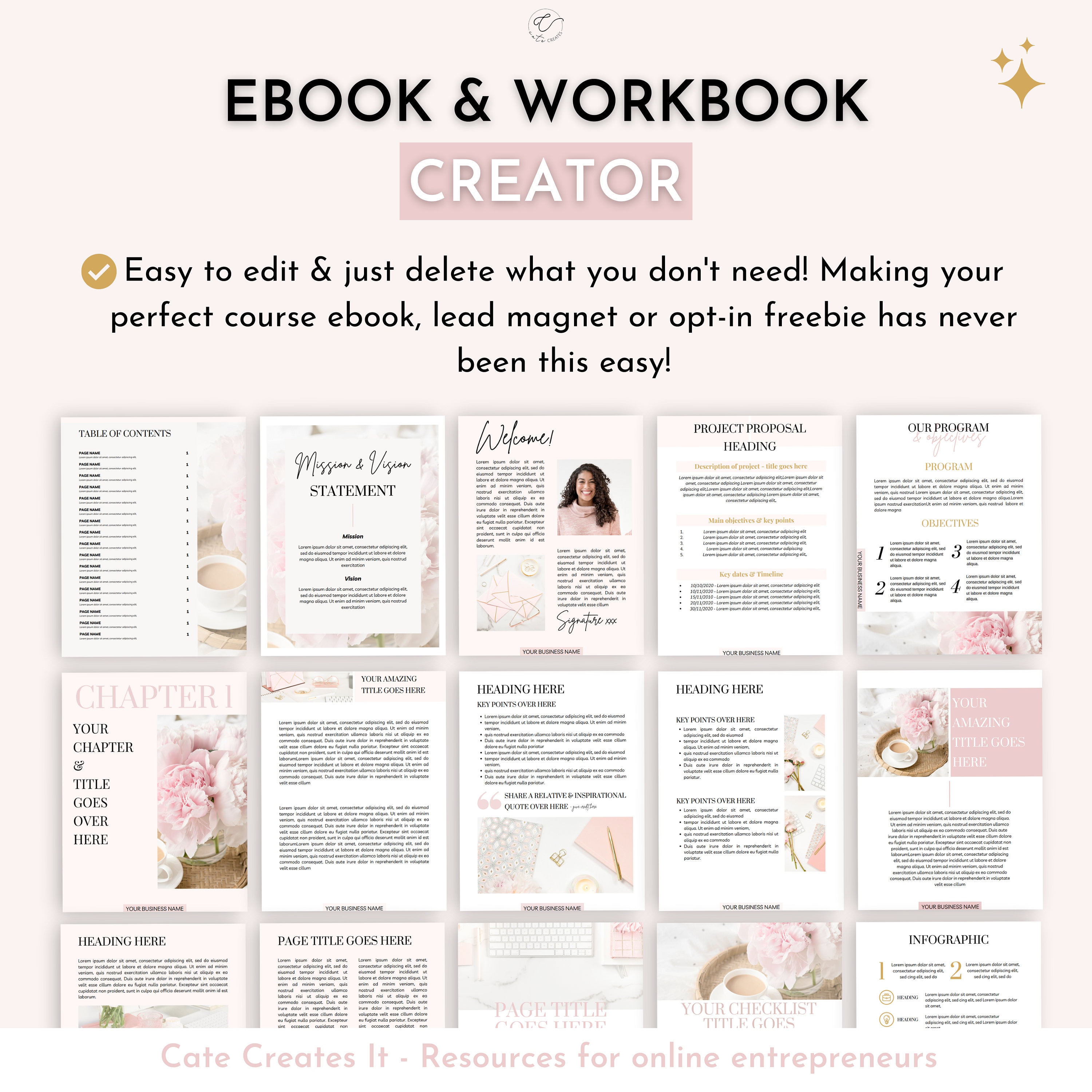 Course Creator Canva Toolkit, Canva Template Bundle, Ecourse Templates ...