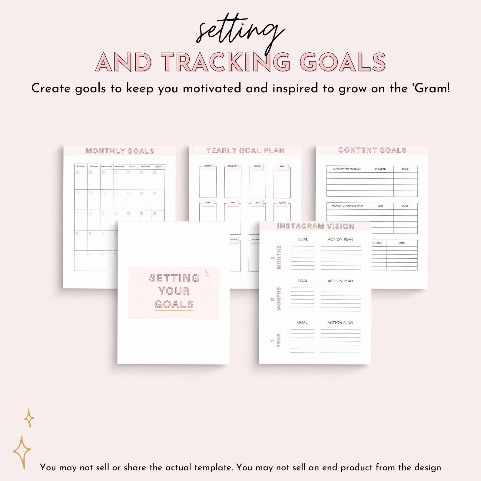 Instagram Planner Social Media Planner Instagram Layout Etsy