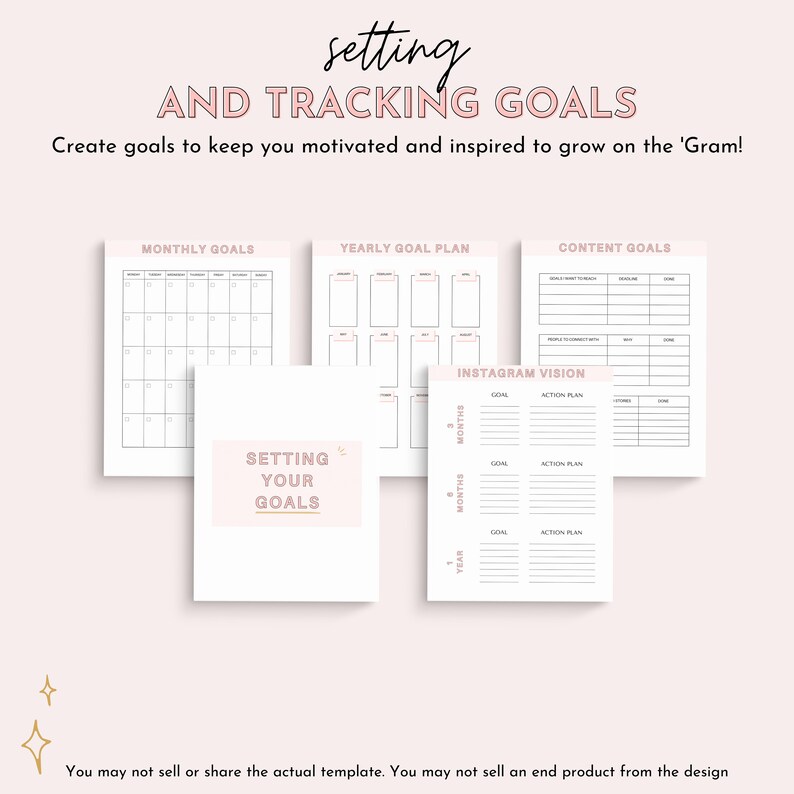 Instagram Planner, Social Media Planner, Instagram Layout, planner template, canva, Instagram Post, Online Business, business planners, image 5