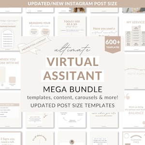 Virtual Assistant Mega Bundle, Instagram Post Templates (Digital Download) image 2