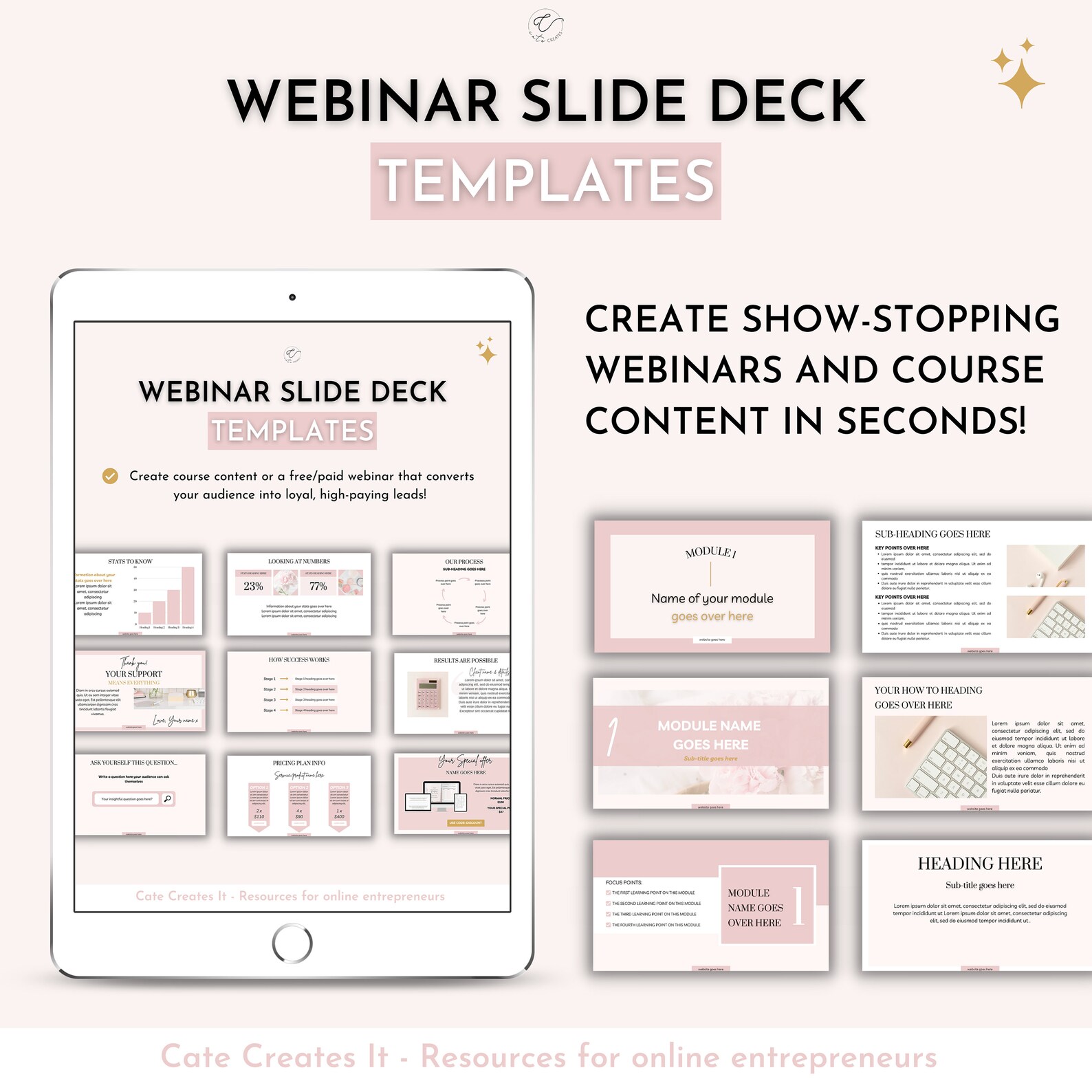 Course Creator Canva Toolkit, Canva Template Bundle, Ecourse Templates ...