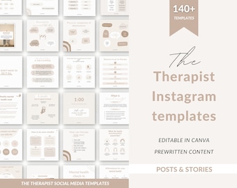 Mental health posts, Therapist Instagram templates, Therapist social media, Psychologist templates, Therapist templates, Therapist templates