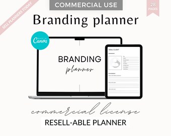Commercial license branding planner, Editable brand planner, branding planner, business brand planner, PLR branding planner, PLR planner
