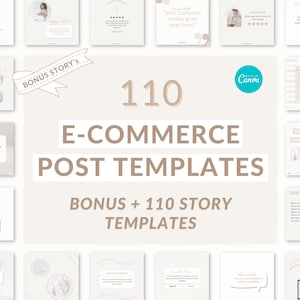 E-commerce Instagram templates, product seller Instagram templates, E-commerce post templates, E-commerce stories, Business Instagram post