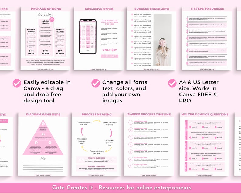 Coaching Lead Magnet Toolkit Canva Coaching Worksheets Lead - Etsy