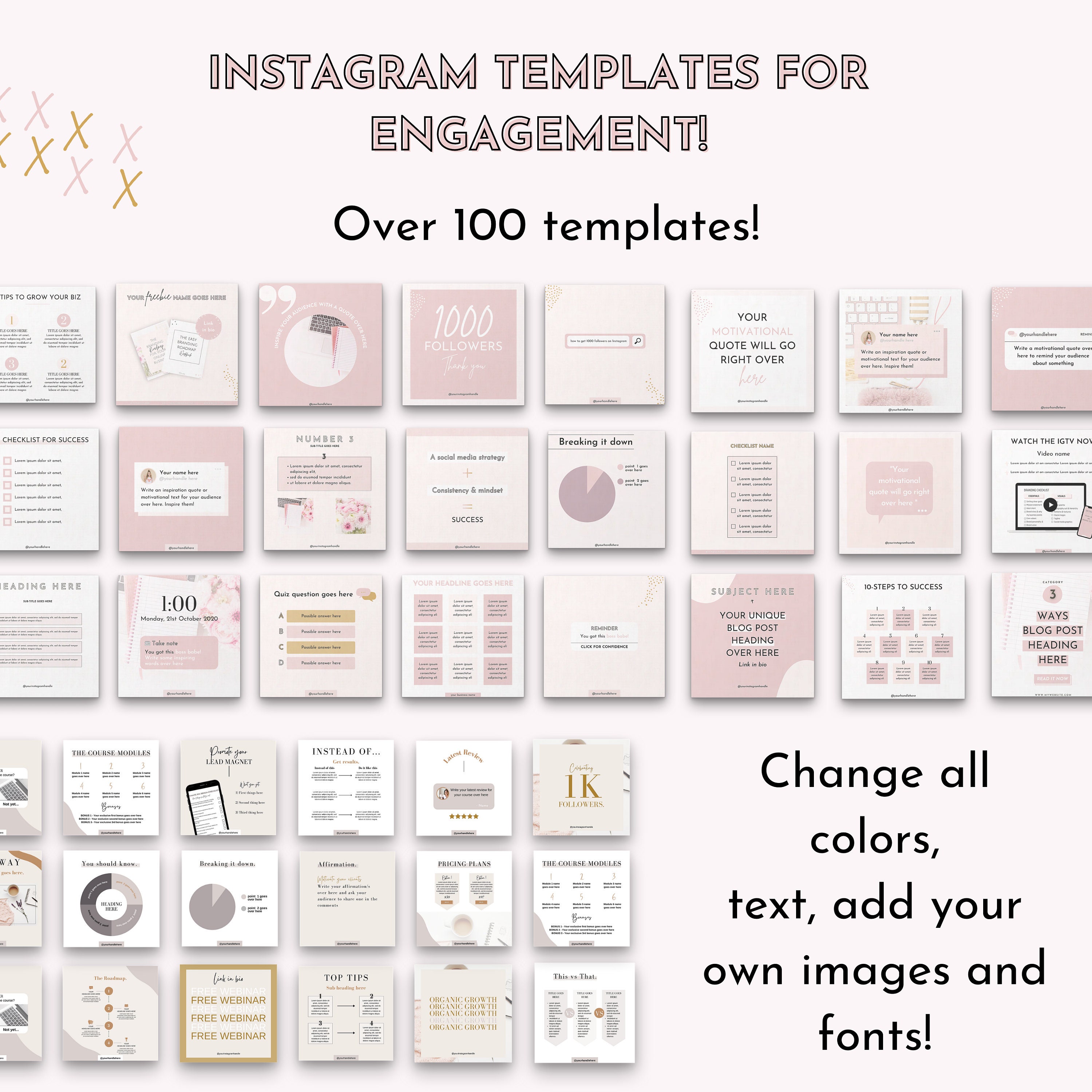 Course Creator Canva Toolkit, Canva Template Bundle, Ecourse Templates ...