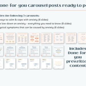 Mental Health Anxiety Post Templates, Anxiety Templates, Mental Health ...