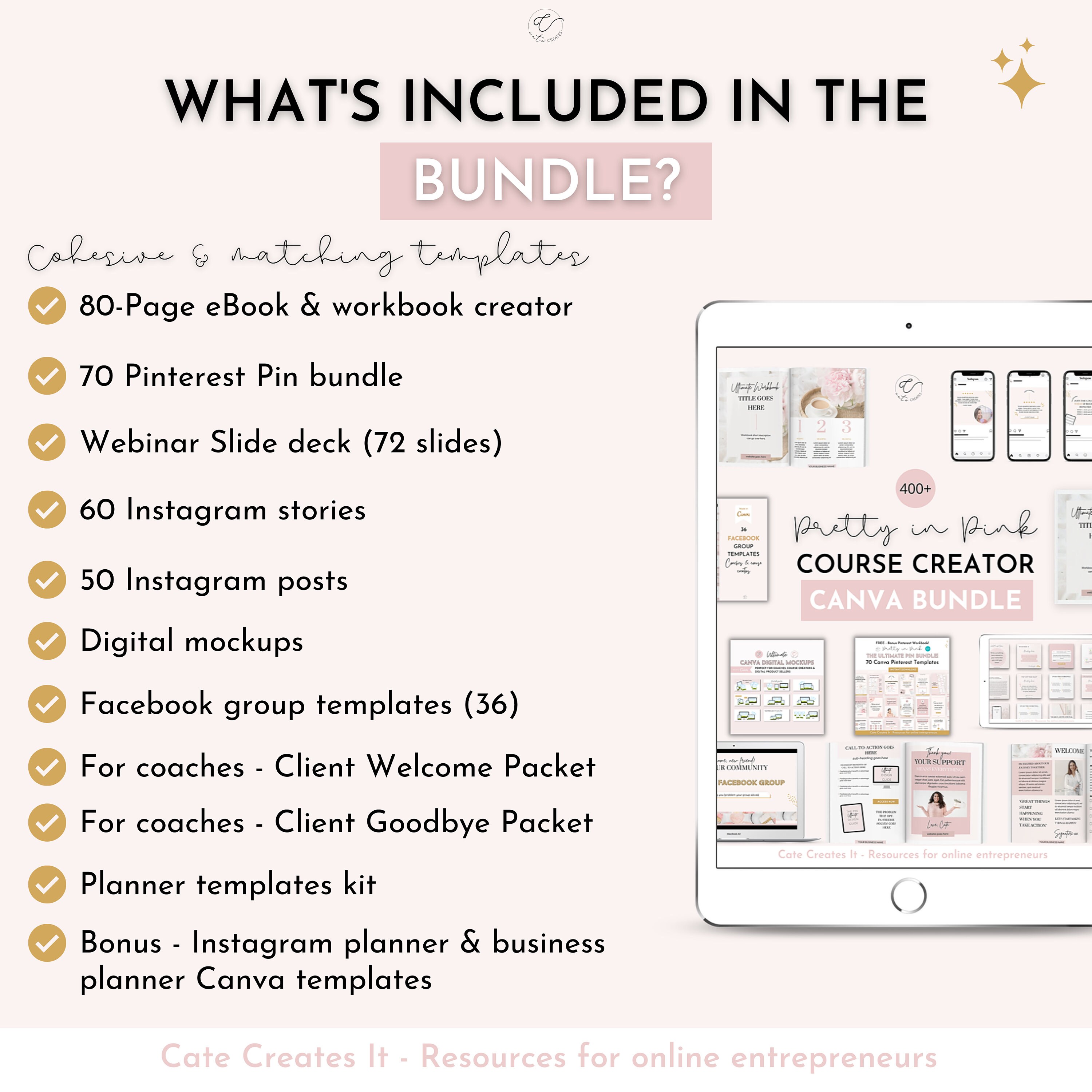 Course Creator Canva Toolkit, Canva Template Bundle, Ecourse Templates ...