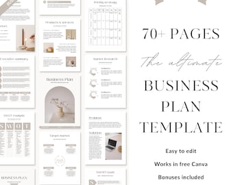 Small business plan template, Business plan template printable, Start up business plan Business template, business plan template, Editable