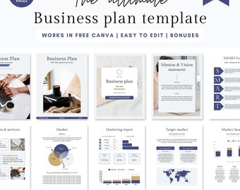 Small business plan template, Business plan template printable, Start up business plan Business template, business plan template, Editable