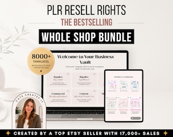 PLR Whole shop bundle,  PLR Canva template bundle, Entire shop access, Resell templates, PLR resell editable Canva template, Commercial use
