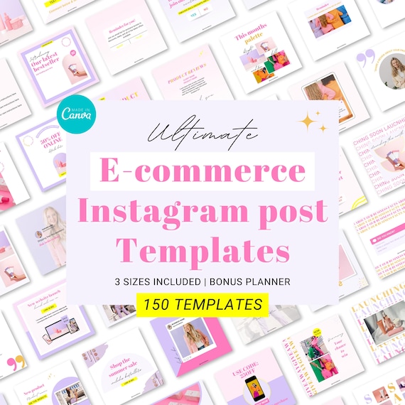 E-commerce Instagram templates, Product seller templates, Product marketing templates, Product post templates, ecommerce social media