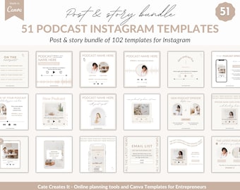 Podcast Instagram templates, podcast templates, Podcast story templates, Podcast promo templates, Podcast social media, podcast templates