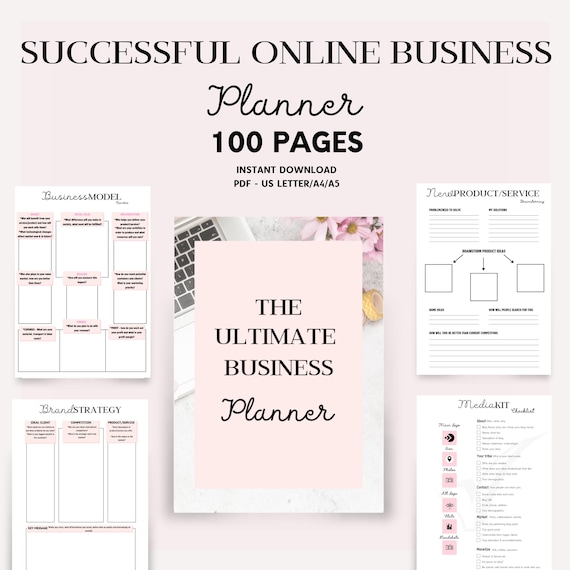 Online Business Planner, Small Business Planner,  social media Planner,  Productivity Planner,  Blog Planner,  etsy shop planner,