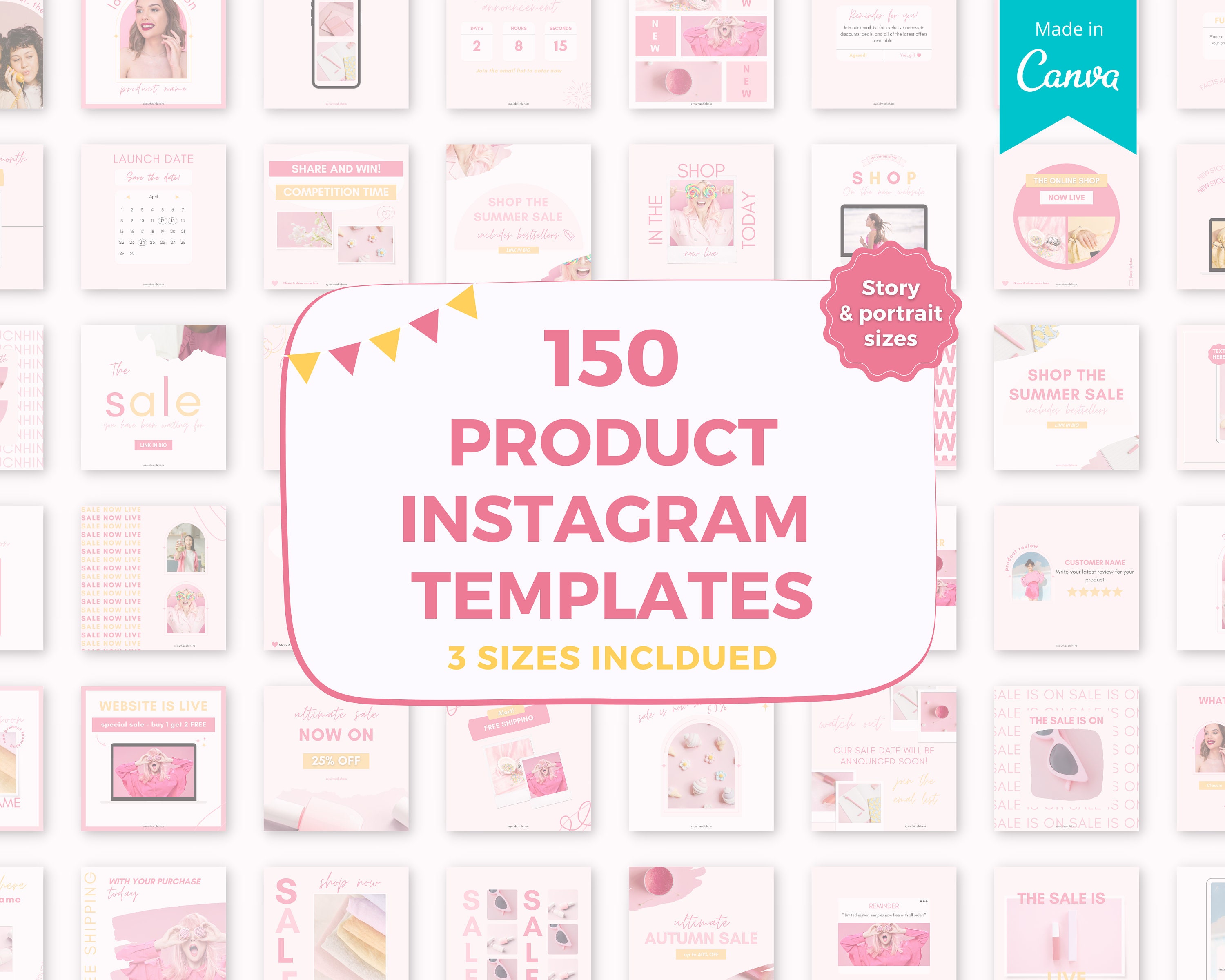 E-commerce Instagram templates, E-commerce Instagram posts, E-commerce social media, Product business posts, Product business content