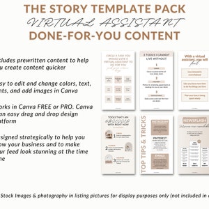 K&ouml;nnte beinhalten: Ein digitales Produkt-Template-Paket f&uuml;r virtuelle Assistenten. Das Paket enth&auml;lt vorgefertigten Inhalt, bearbeitbare Grafiken und Designtipps f&uuml;r soziale Medien. Das Template-Paket wurde entwickelt, um dir zu helfen, dein Gesch&auml;ft auszubauen und deinen Feed atemberaubend aussehen zu lassen.