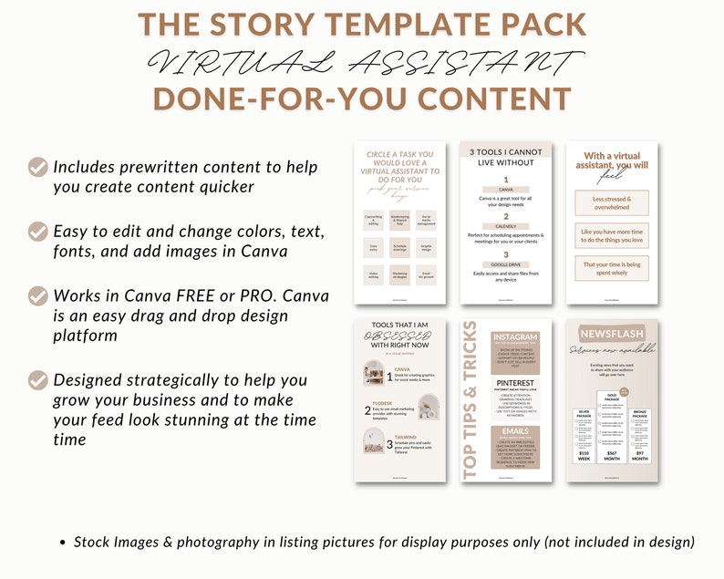 K&ouml;nnte beinhalten: Ein digitales Produkt-Template-Paket f&uuml;r virtuelle Assistenten. Das Paket enth&auml;lt vorgefertigten Inhalt, bearbeitbare Grafiken und Designtipps f&uuml;r soziale Medien. Das Template-Paket wurde entwickelt, um dir zu helfen, dein Gesch&auml;ft auszubauen und deinen Feed atemberaubend aussehen zu lassen.
