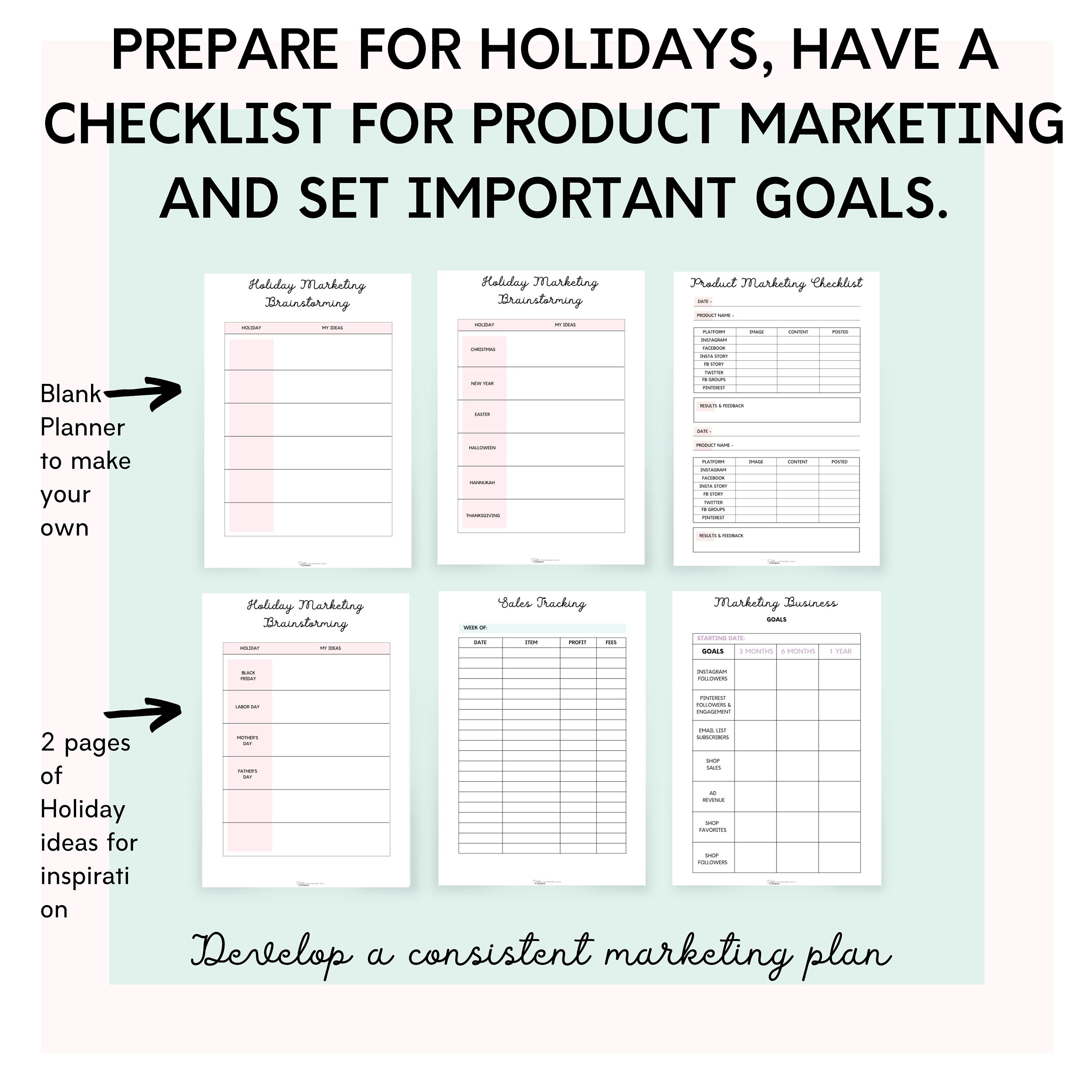 Etsy Marketing Etsy Marketing Planner Etsy Shop Marketing Etsy
