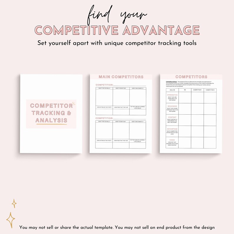 Instagram Planner, Social Media Planner, Instagram Layout, planner template, canva, Instagram Post, Online Business, business planners, image 4