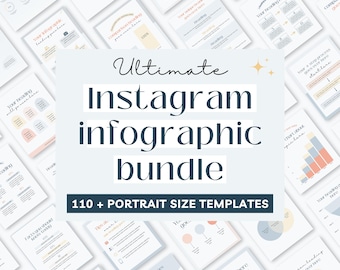 Canva Infographic Templates, Charts & Graphs | Social Media Templates | Business Canva Templates | Editable Canva Templates