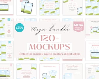 Etsy-annonsbildmockup, Canva-mockup för coacher, digital produktmockup, Canva-mockupmallar, coachingmockups, digital produkt