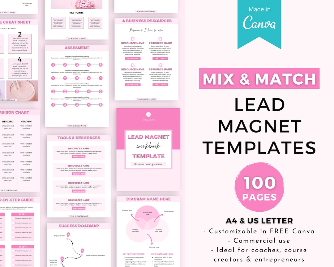 Lead Magnet Template Bundle, Lead Magnet Toolkit, Ebook Creator ...