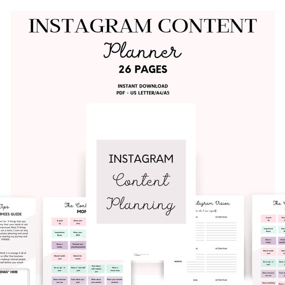 ## 9. Etsy Content Planner Market
