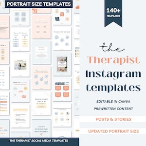 Mental health templates, Therapist Instagram templates, Therapist social media, Psychologist templates, Therapist templates, Therapy posts