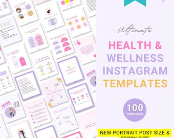 Wellness Instagram Templates for Coaches (Digital Download)