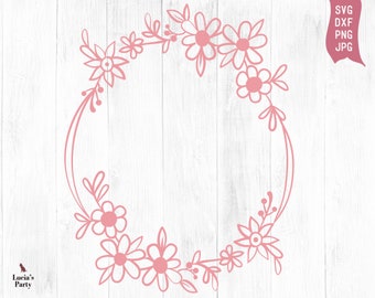 Download Free Flower Circle Svg Etsy SVG Cut Files