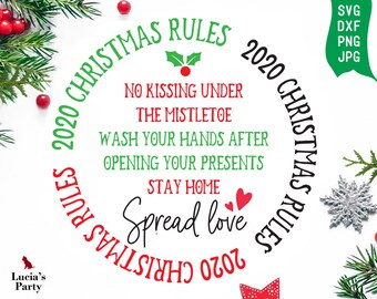 Download Christmas Rules Svg Etsy 3D SVG Files Ideas | SVG, Paper Crafts, SVG File