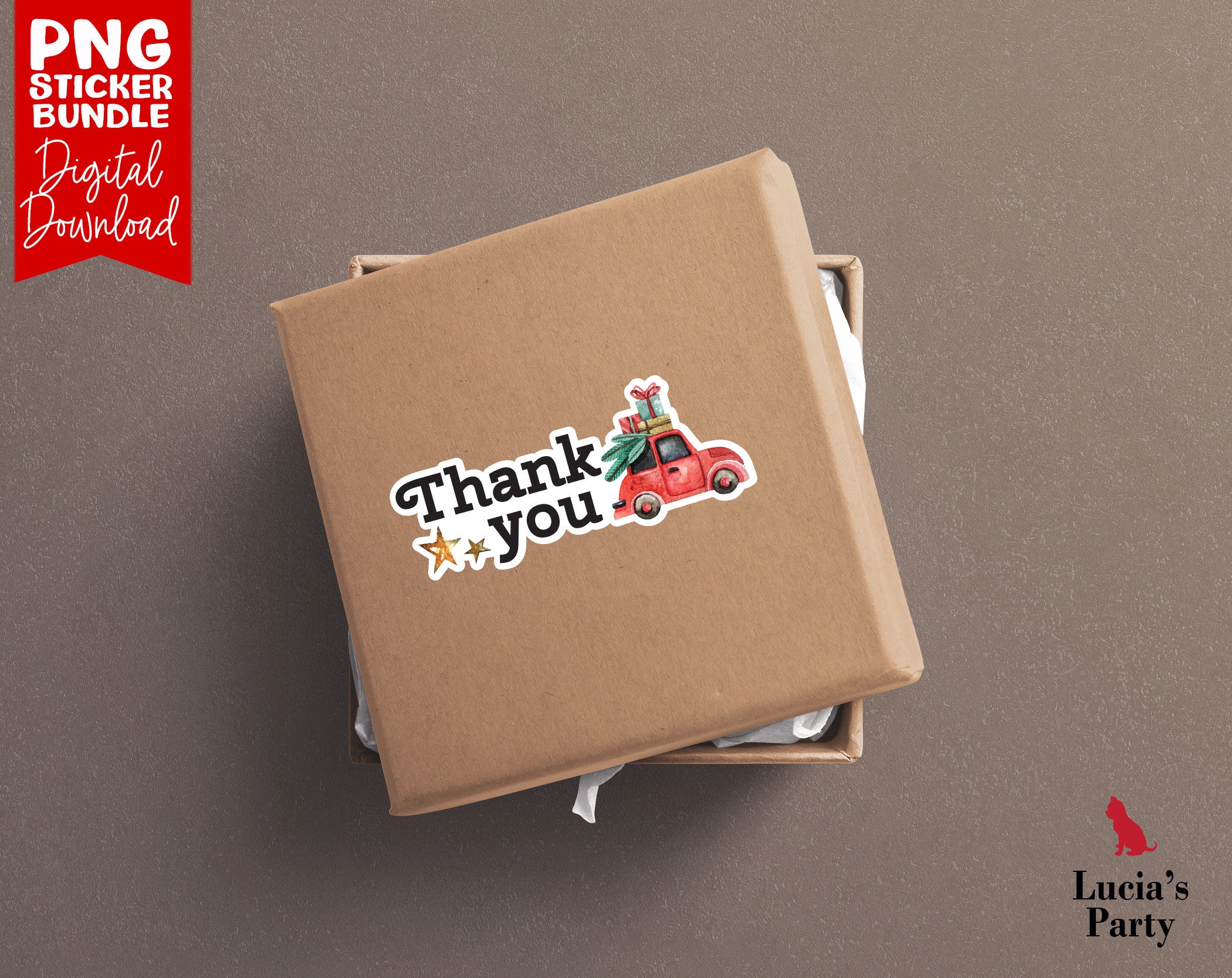Thank You PNG Small Business Stickers Printable Business | Etsy